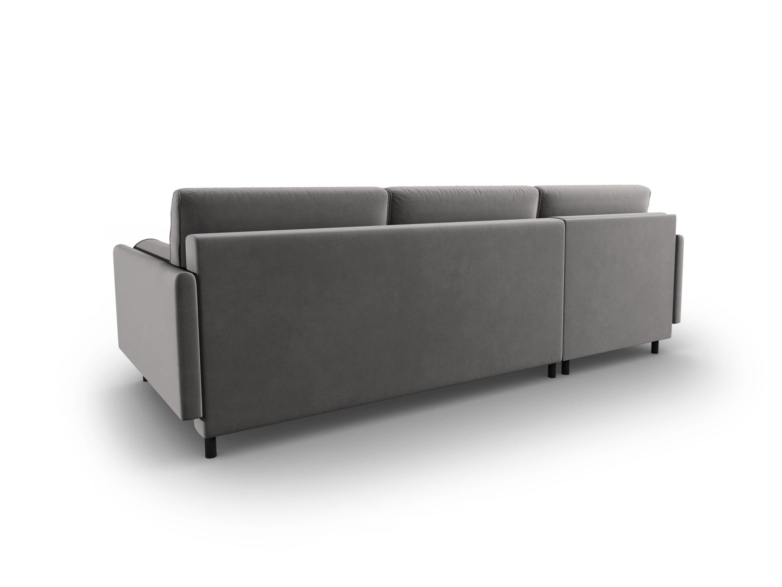 Entdecken Sie das stilvolle Scott Velour Ecksofa von Micadoni. Dieses 5-Sitzer Sofa bietet eine komfortable Schlaffunktion und cleveren Stauraum.