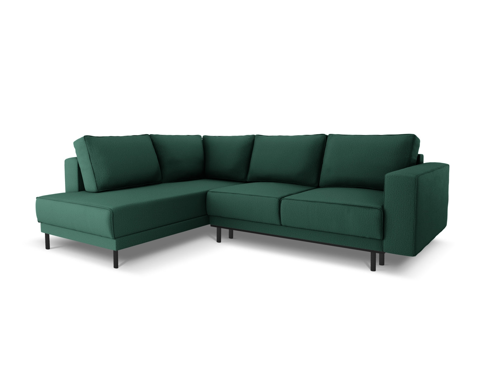Caro Ecksofa mit Schlaffunktion links 5 Sitzer in Green präsentiert im Onlineshop von KAQTU Design AG. Ecksofa links ist von Micadoni