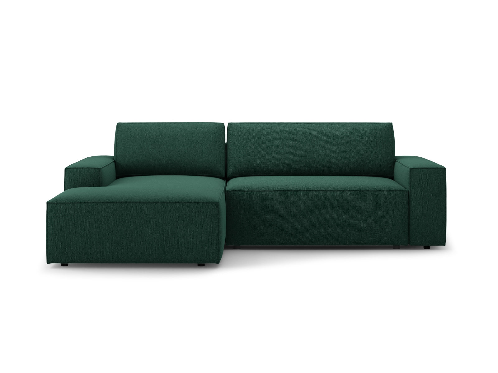 Jodie Ecksofa links mit Schlaffunktion und Stauraumbox 3 Sitzer in Green-Megan präsentiert im Onlineshop von KAQTU Design AG. Bettsofa links ist von Micadoni