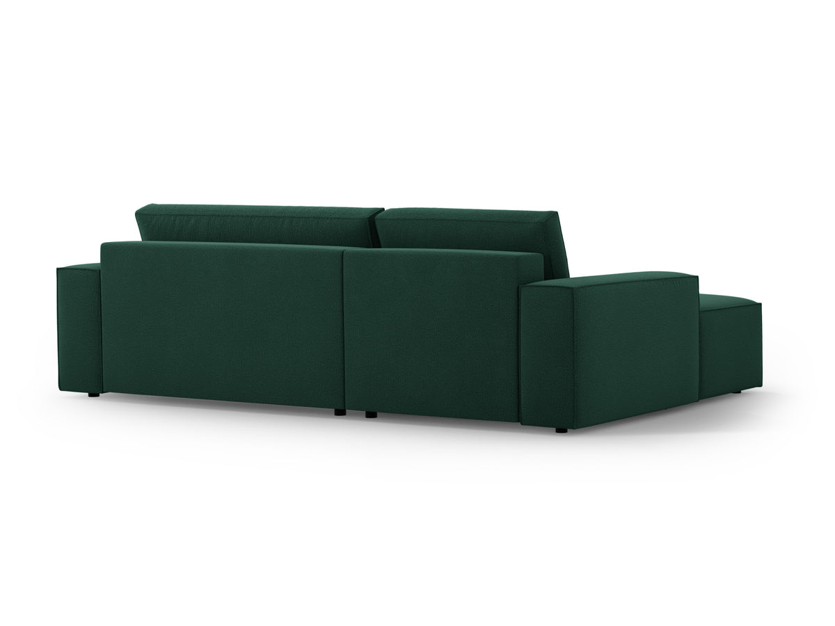 Jodie Ecksofa links mit Schlaffunktion und Stauraumbox 3 Sitzer in Green-Megan präsentiert im Onlineshop von KAQTU Design AG. Bettsofa links ist von Micadoni