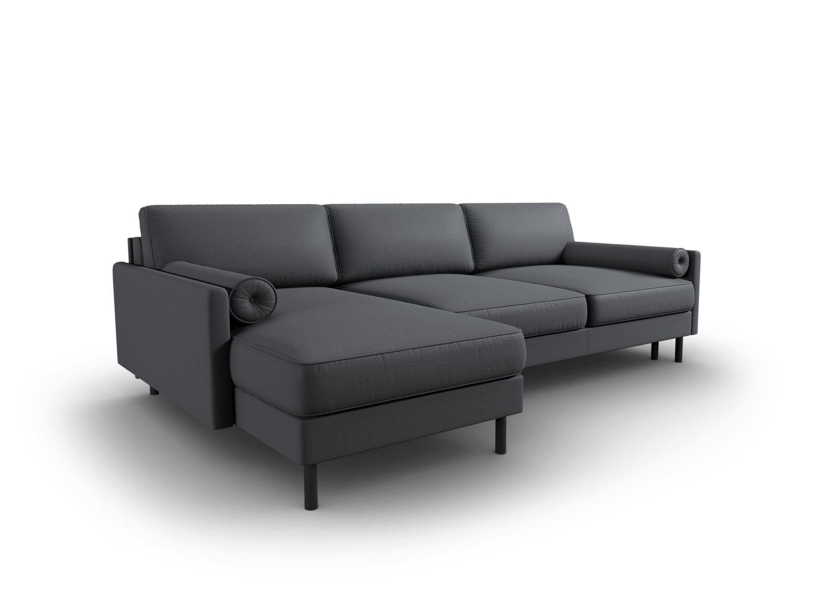 Entdecken Sie das elegante Scott Ecksofa links von Micadoni: ein 5-Sitzer mit praktischer Schlaffunktion und grosszügigem Stauraum für Ihr Zuhause!