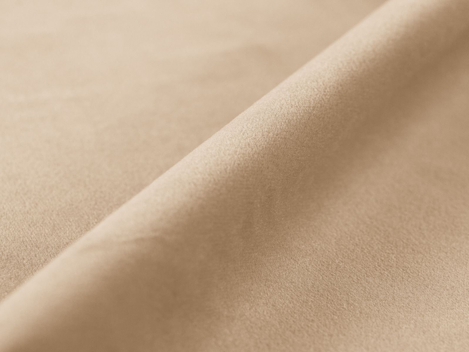 Elegantes 3-Sitzer Ecksofa Victor in zartem Nude-Paris, ideal für gemütliche Abende, bietet Schlaffunktion und praktischen Stauraum.