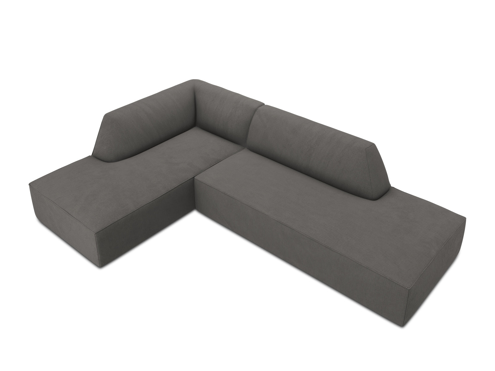 Ruby Modulares Ecksofa links 4 Sitzer in Dark Grey-Scala präsentiert im Onlineshop von KAQTU Design AG. Ecksofa links ist von Micadoni