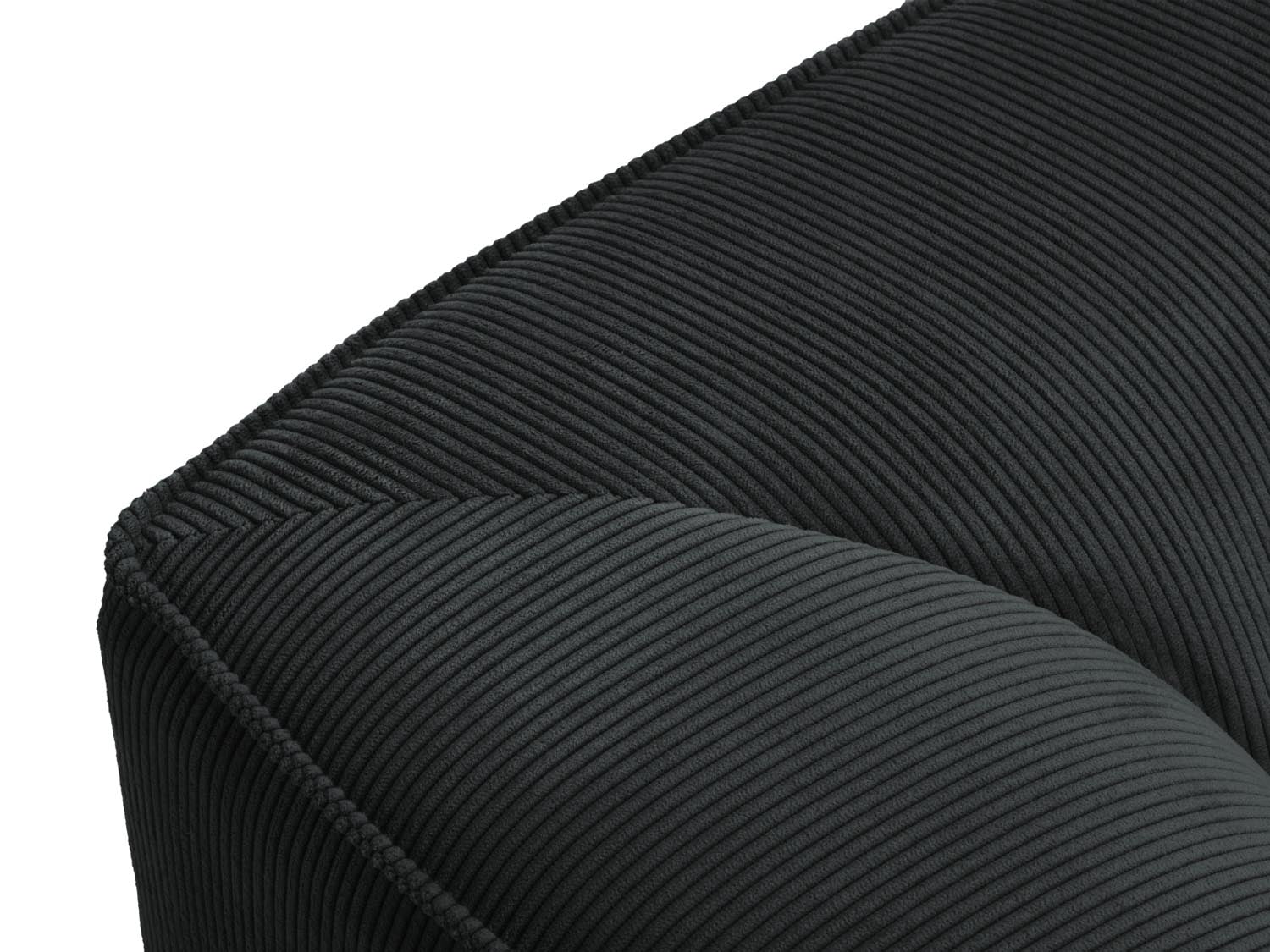 Ruby Modulares Ecksofa links 4 Sitzer in Black-Scala präsentiert im Onlineshop von KAQTU Design AG. Ecksofa links ist von Micadoni