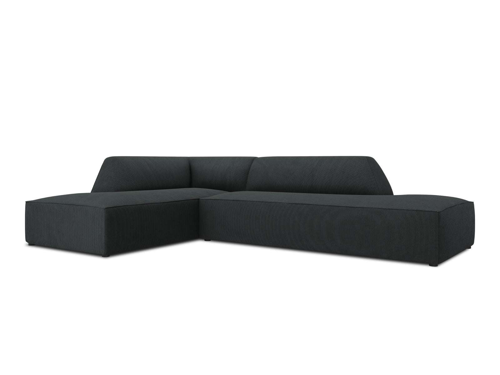 Ruby Modulares Ecksofa links 4 Sitzer in Black-Scala präsentiert im Onlineshop von KAQTU Design AG. Ecksofa links ist von Micadoni