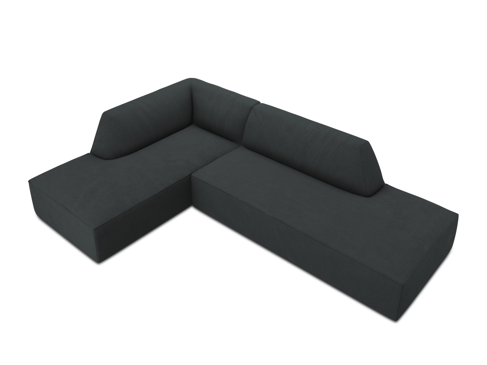 Erleben Sie das Ruby Ecksofa links 4 Sitzer von Micadoni – ein elegantes, modulares Sofa, das Ihr Wohnzimmer stilvoll bereichert und höchsten Komfort bietet.