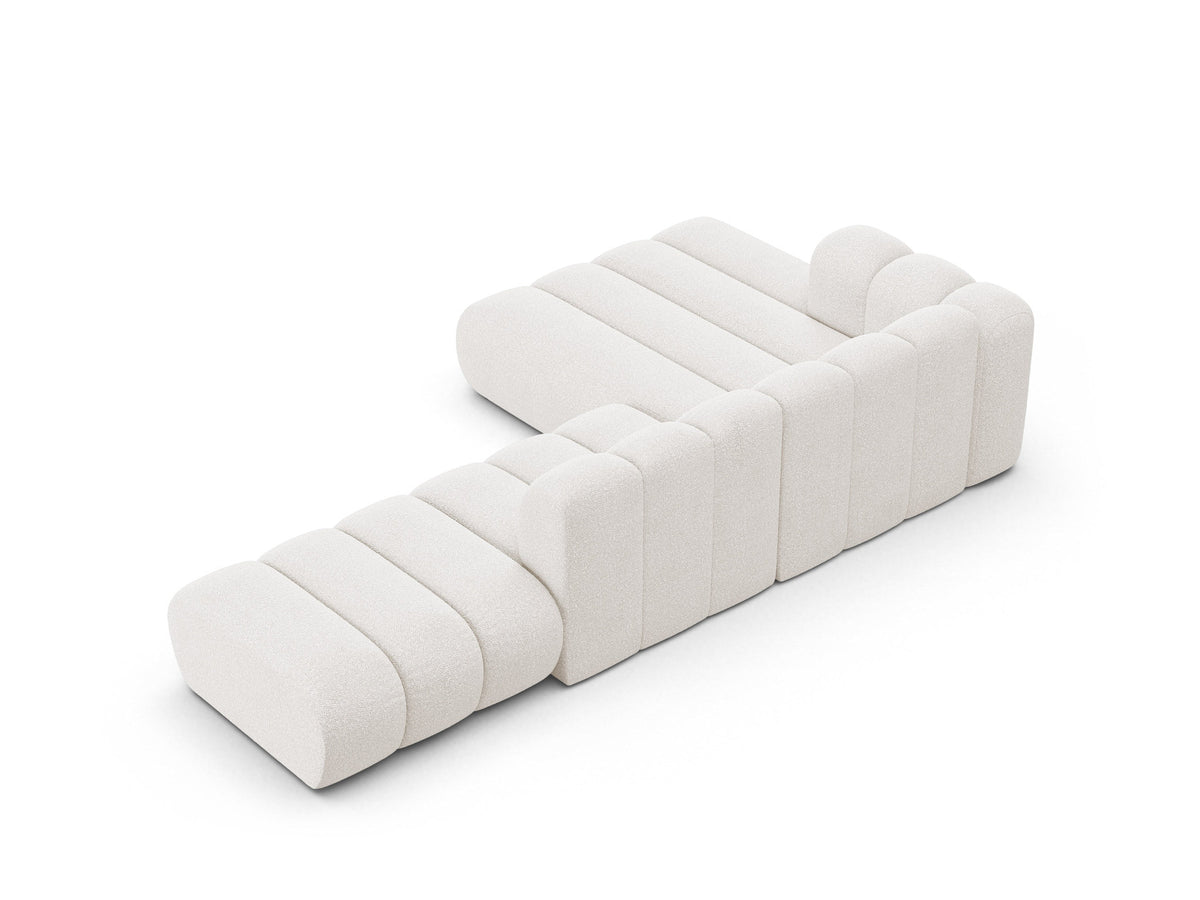 Lupine Modulares Ecksofa open links 5 Sitzer in White-Baloo präsentiert im Onlineshop von KAQTU Design AG. L-Sofa links ist von Micadoni