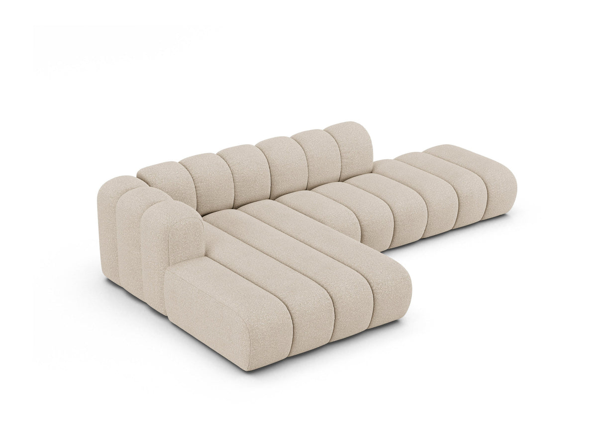 Lupine Modulares Ecksofa open links 5 Sitzer in Beige-Baloo präsentiert im Onlineshop von KAQTU Design AG. L-Sofa links ist von Micadoni