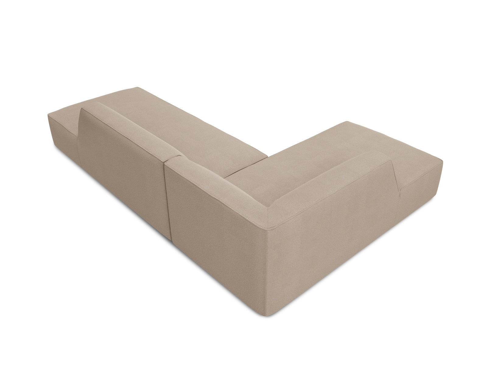 Ruby Modulares Ecksofa links 4 Sitzer in Dark Beige-Ottawa präsentiert im Onlineshop von KAQTU Design AG. Ecksofa links ist von Micadoni
