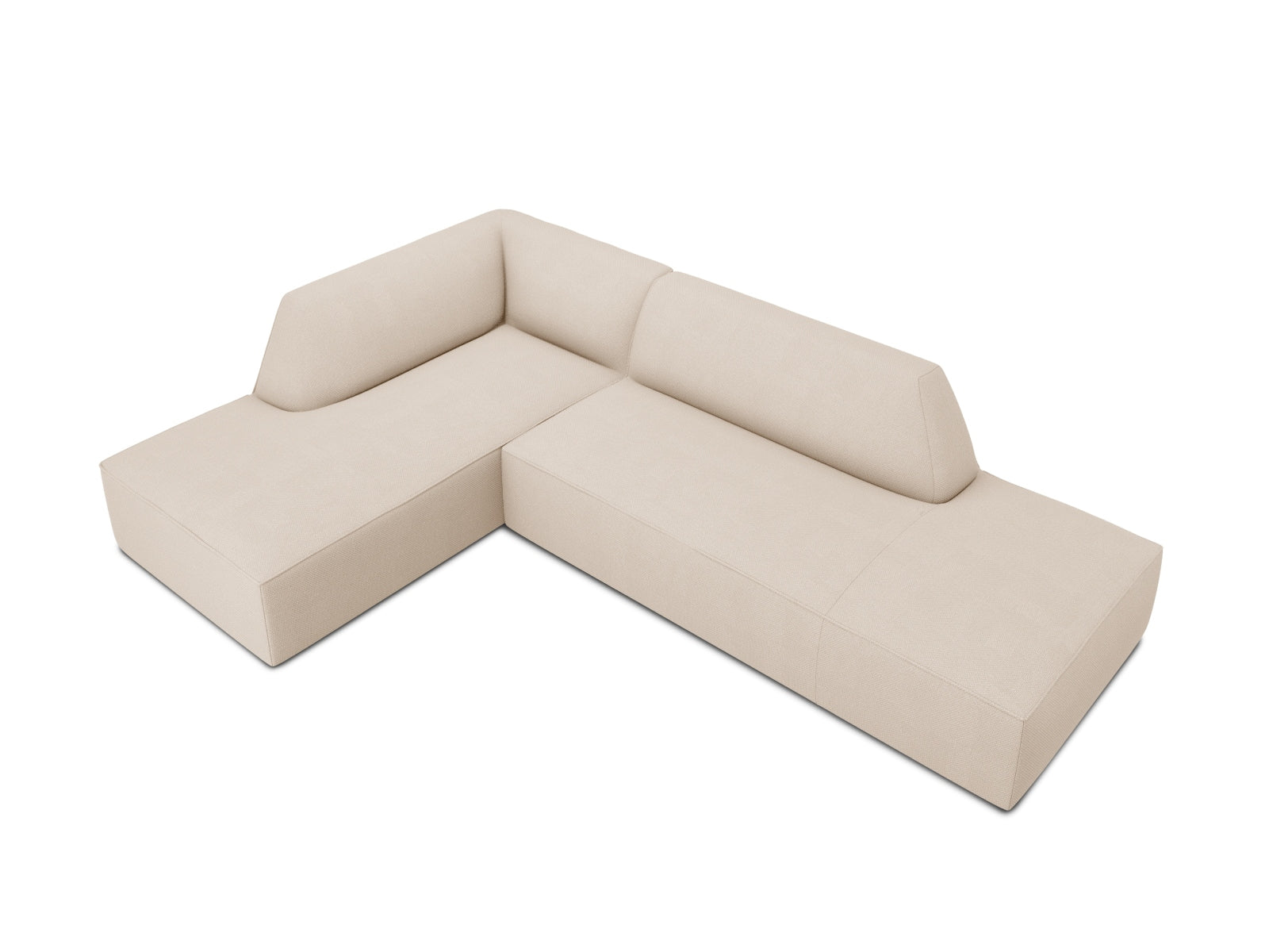 Ruby Modulares Ecksofa links 4 Sitzer in Beige-Ottawa präsentiert im Onlineshop von KAQTU Design AG. Ecksofa links ist von Micadoni