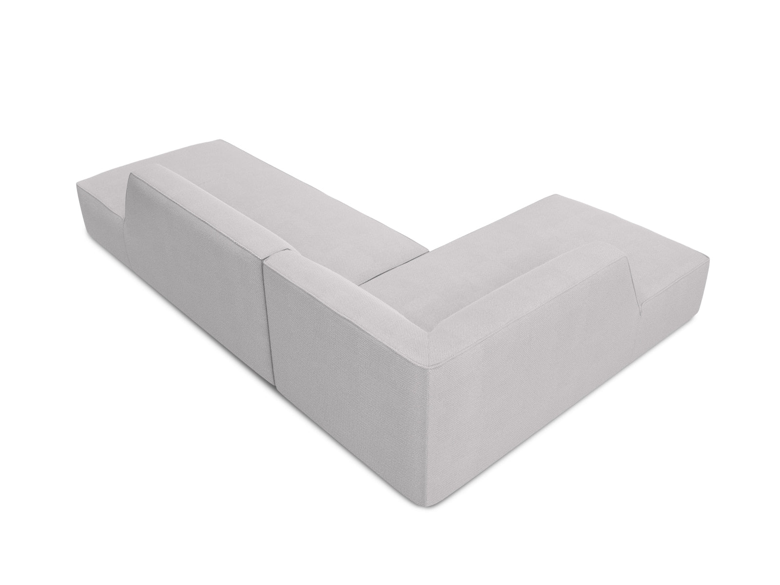 Ruby Modulares Ecksofa links 4 Sitzer in Light Grey-Ottawa präsentiert im Onlineshop von KAQTU Design AG. Ecksofa links ist von Micadoni