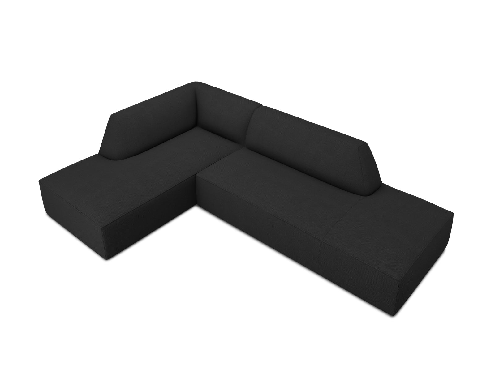 Ruby Modulares Ecksofa links 4 Sitzer in Black-Ottawa präsentiert im Onlineshop von KAQTU Design AG. Ecksofa links ist von Micadoni