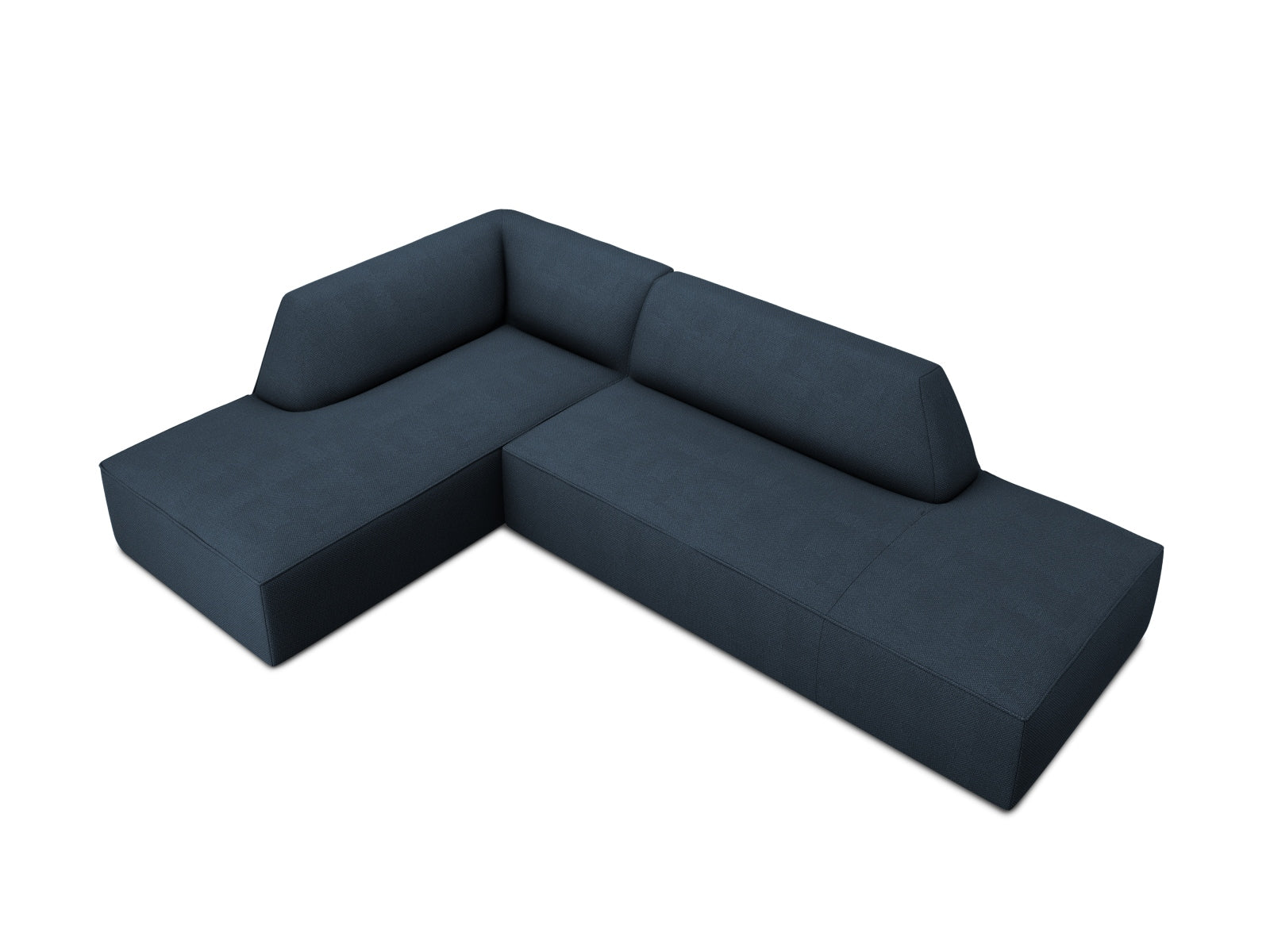 Ruby Modulares Ecksofa links 4 Sitzer in Navy Blue-Ottawa präsentiert im Onlineshop von KAQTU Design AG. Ecksofa links ist von Micadoni