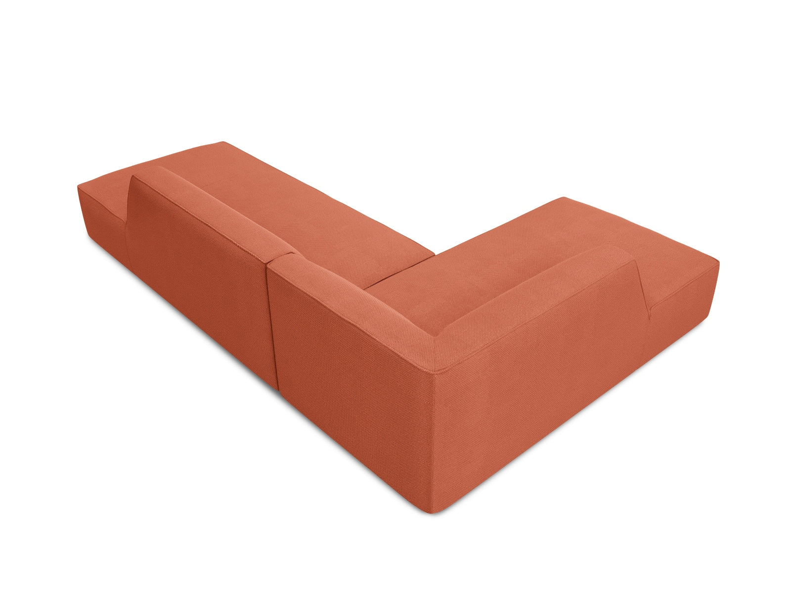 Ruby Modulares Ecksofa links 4 Sitzer in Coral-Ottawa präsentiert im Onlineshop von KAQTU Design AG. Ecksofa links ist von Micadoni
