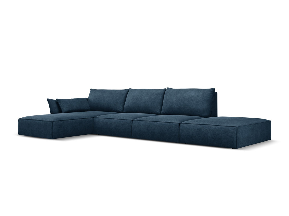 Kaelle Ecksofa links 5 Sitzer in Royal Blue-Over The Horizon präsentiert im Onlineshop von KAQTU Design AG. L-Sofa links ist von Micadoni