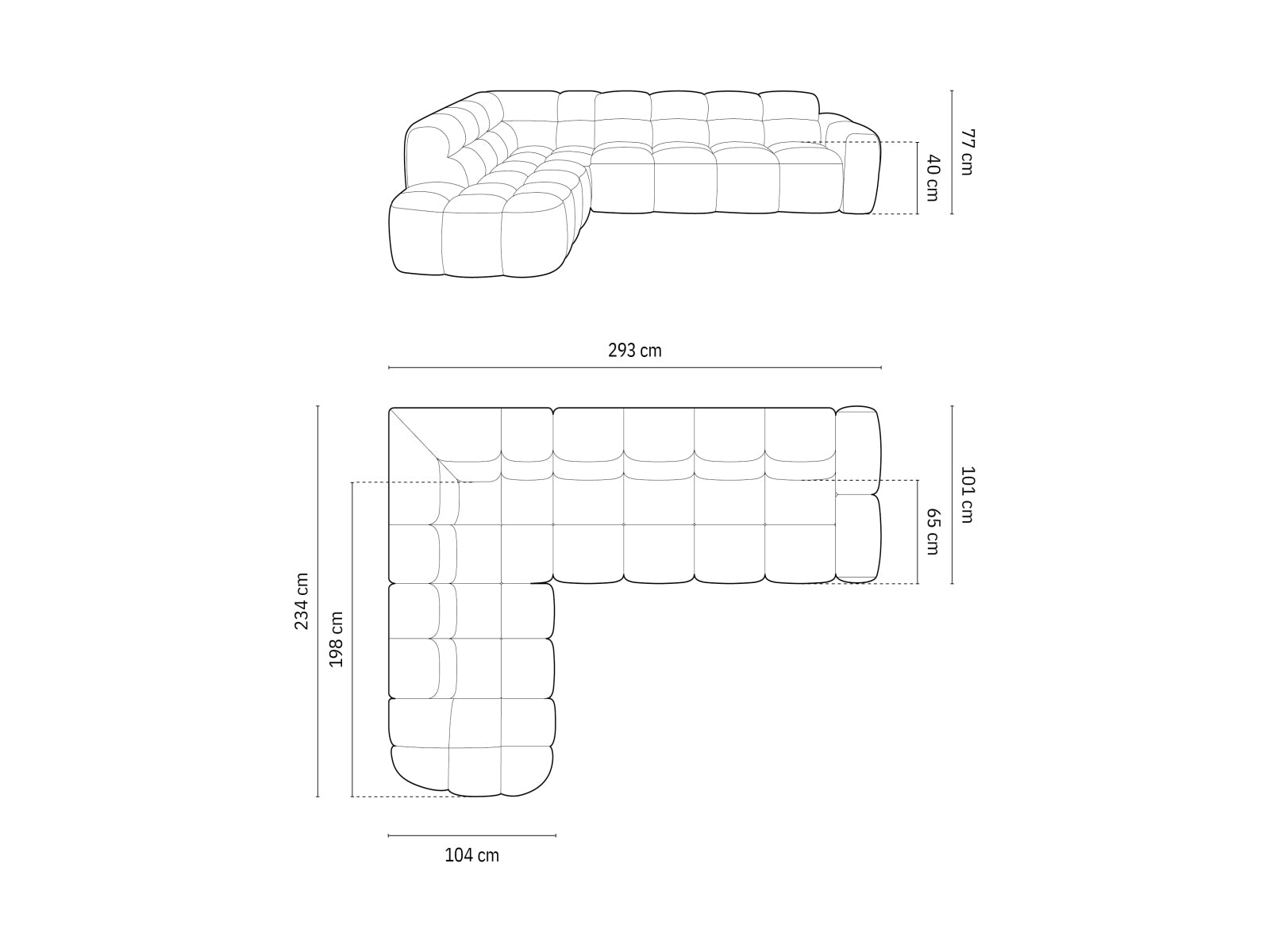 Entdecken Sie das elegante Lisa Ecksofa links 5 Sitzer von Micadoni. Hochwertiger Velours und modernes Design verwandeln Ihr Zuhause in eine Wohlfühloase.