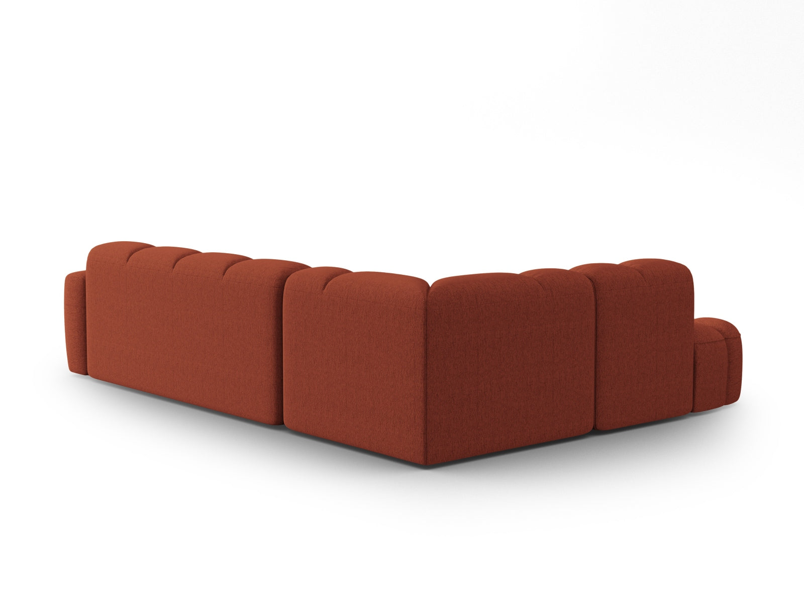 Entdecken Sie das elegante Lisa Ecksofa links 5 Sitzer von Micadoni. Hochwertiger Velours und modernes Design verwandeln Ihr Zuhause in eine Wohlfühloase.