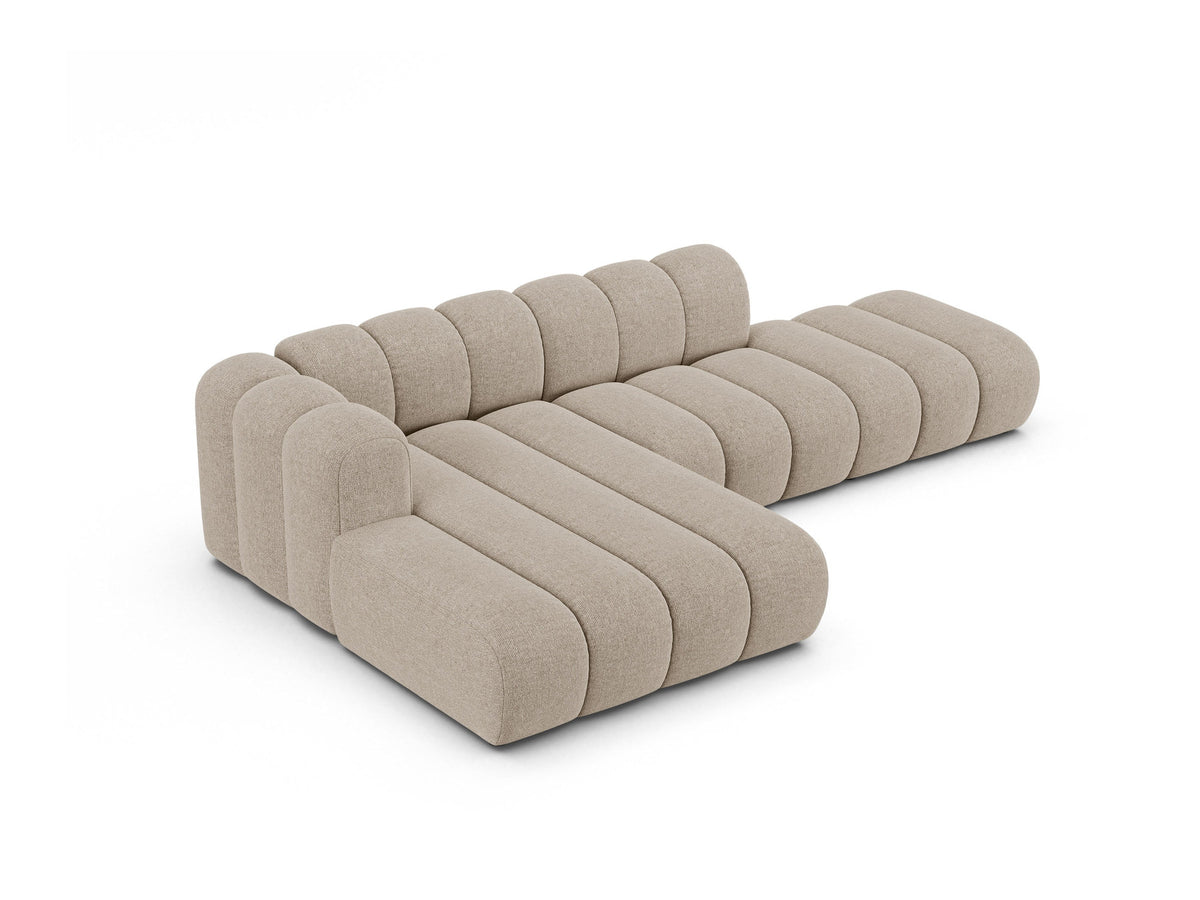 Lupine Modular Open Ecksofa 5 Sitzer in Dark Beige-Eden präsentiert im Onlineshop von KAQTU Design AG. L-Sofa links ist von Micadoni