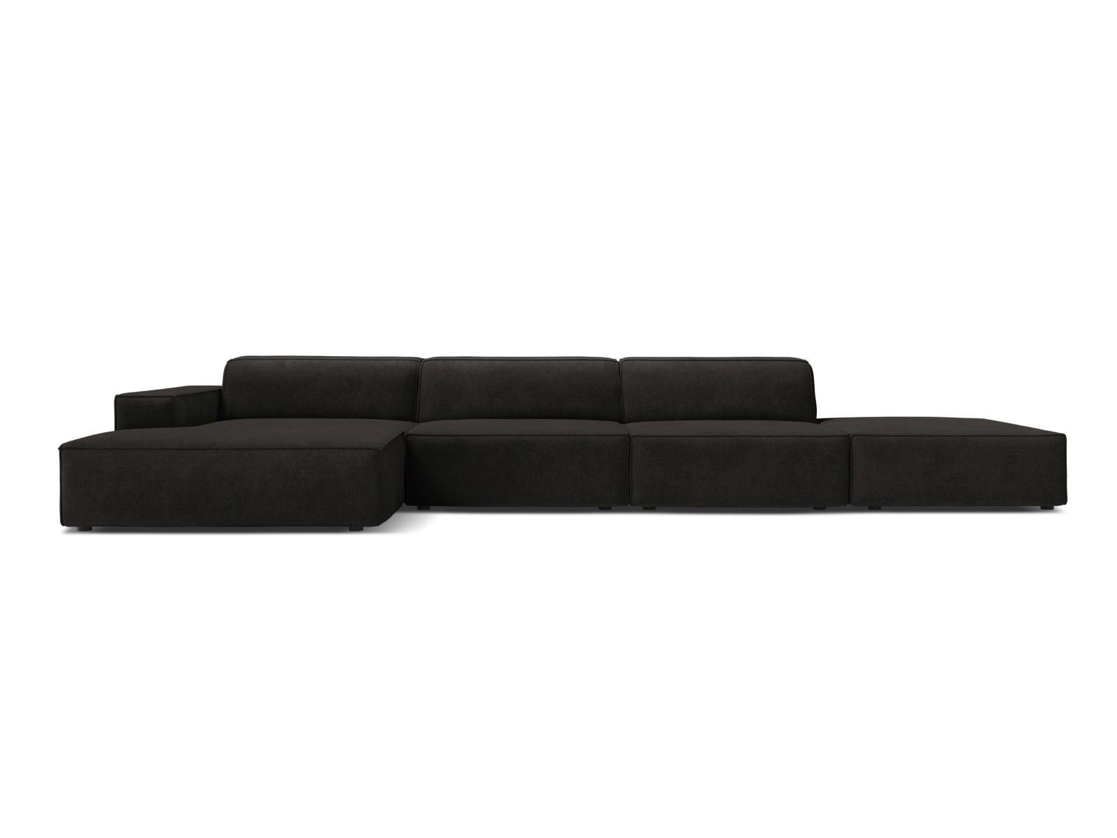 5-Sitzer Ecksofa links modular Jodie in Black-Liberty präsentiert im Onlineshop von KAQTU Design AG. Ecksofa links ist von Micadoni
