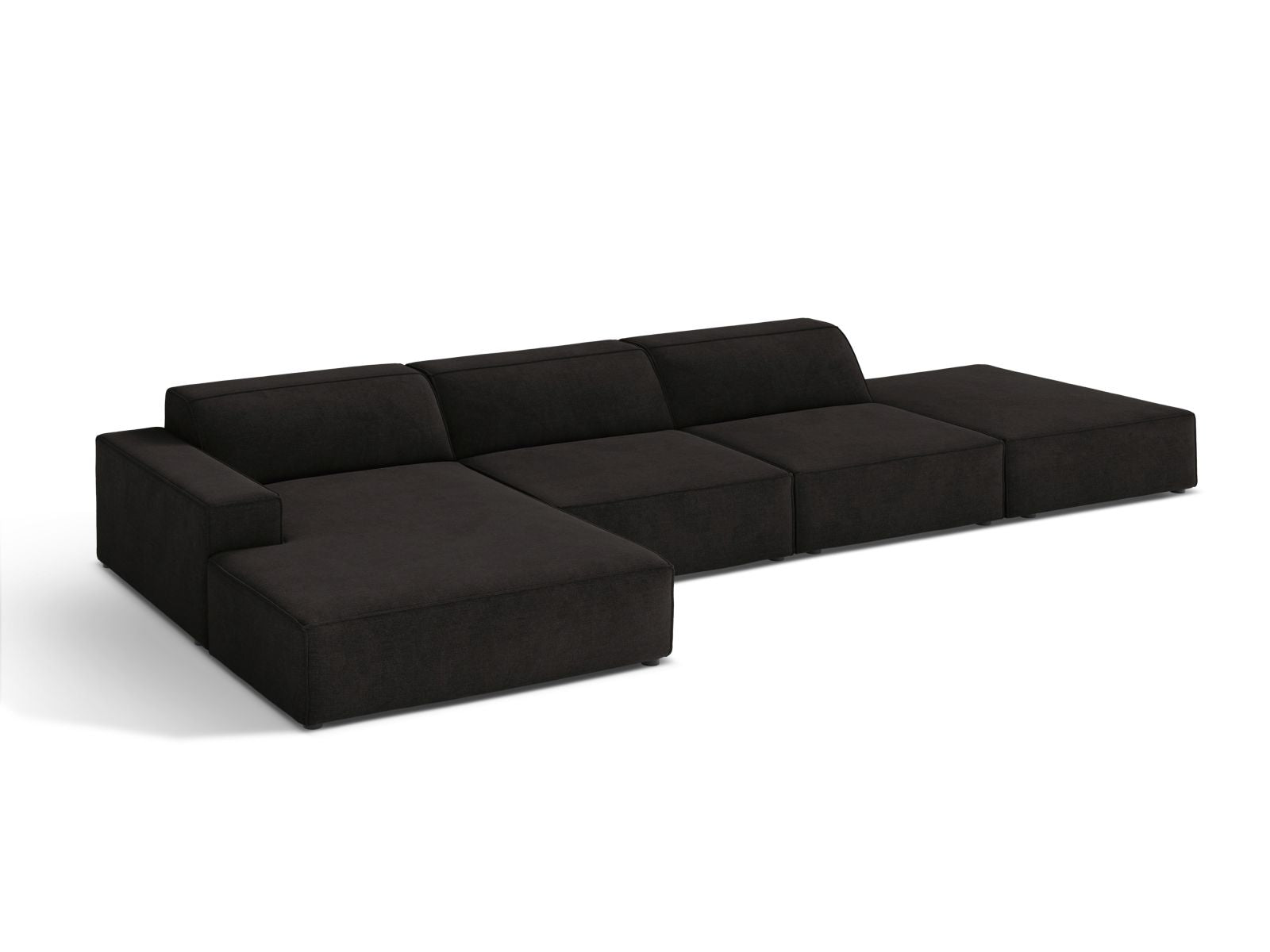 Stylisches 5-Sitzer Ecksofa Jodie in L-Form, ideal für jedes Wohnzimmer, bietet Komfort und Platz für Familie und Freunde.