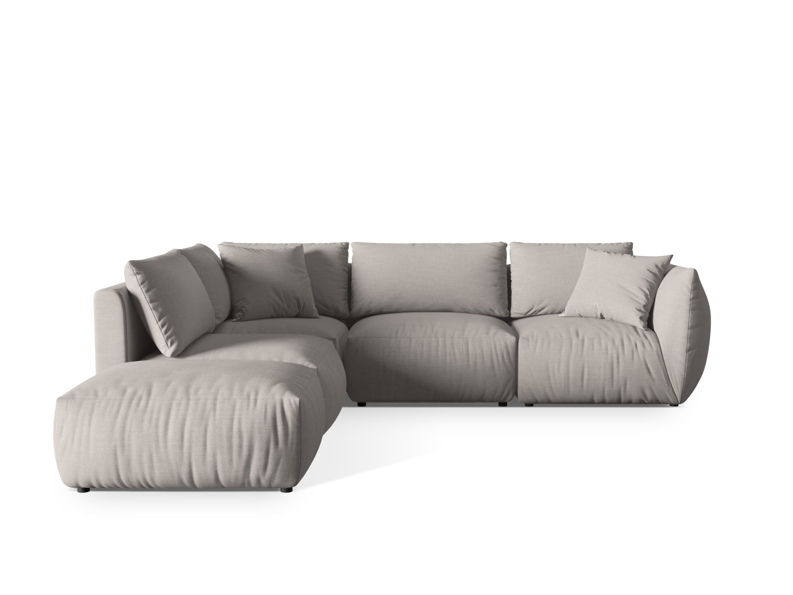 Chris Modulares Ecksofa links 4 Sitzer in Natural präsentiert im Onlineshop von KAQTU Design AG. Ecksofa links ist von Micadoni