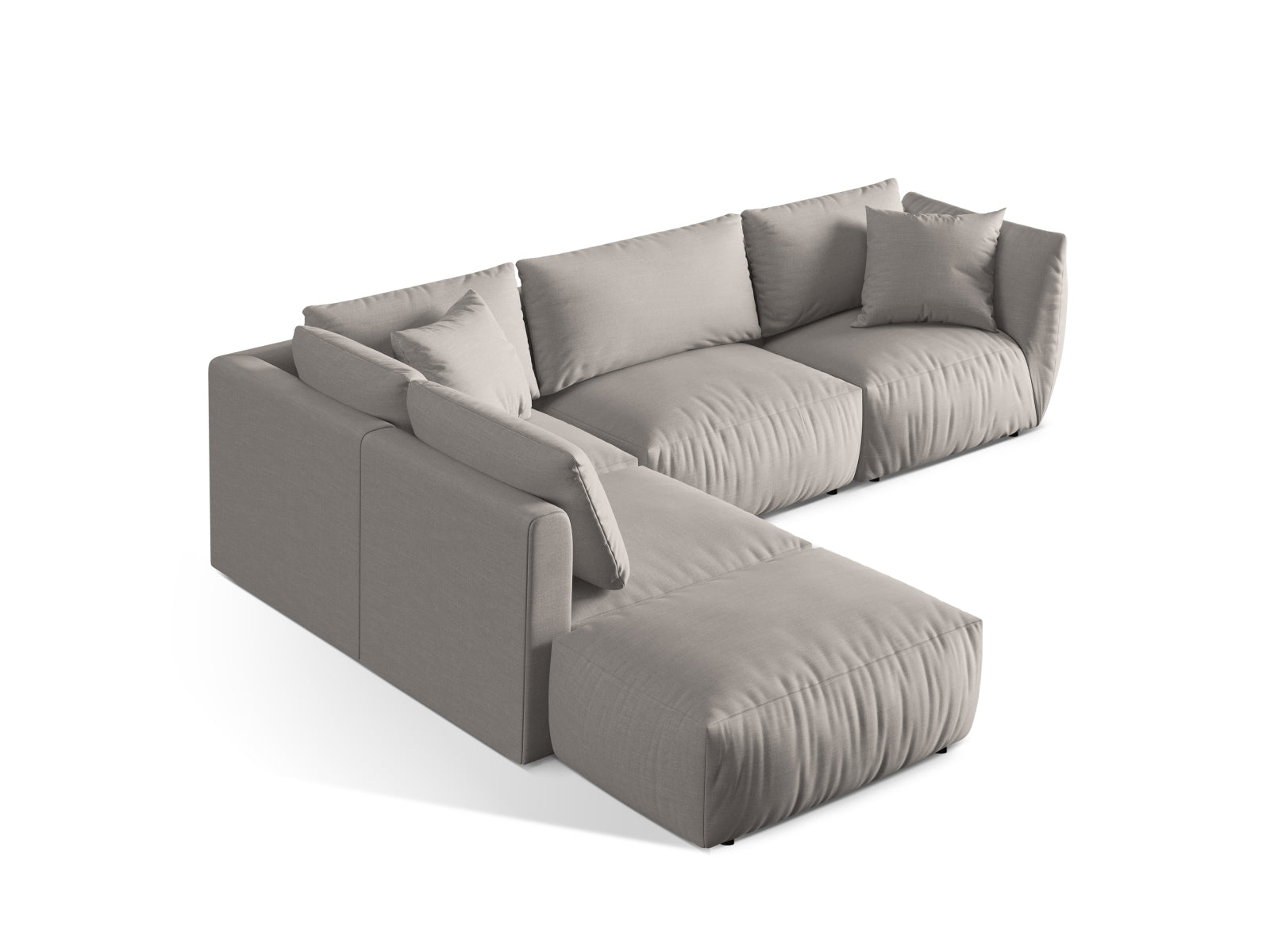 Erleben Sie das Chris Modulare Ecksofa links von Micadoni – ein stilvolles 4-Sitzer Sofa, das Komfort und modernes Design vereint.