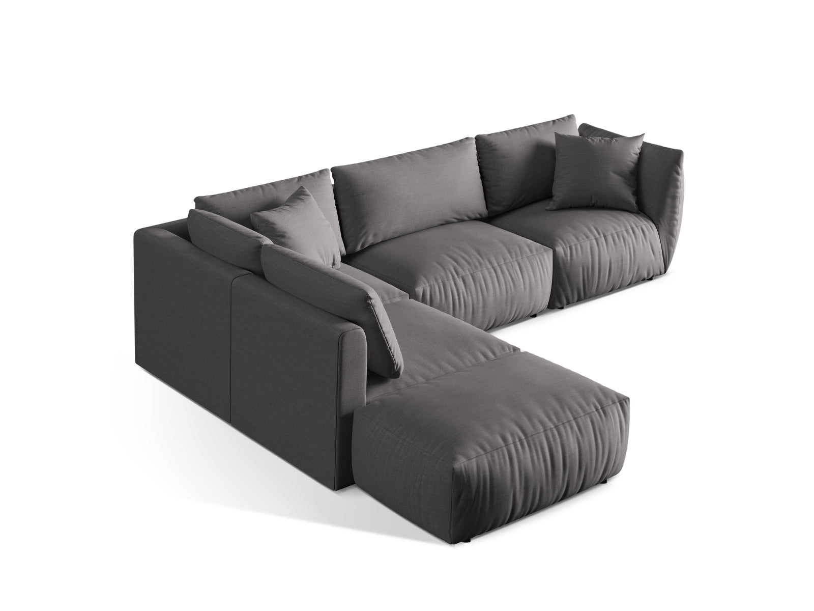 Entdecken Sie das Chris Modulare Ecksofa links von Micadoni – ein elegantes 4-Sitzer Sofa, das modernen Stil und höchsten Komfort bietet.