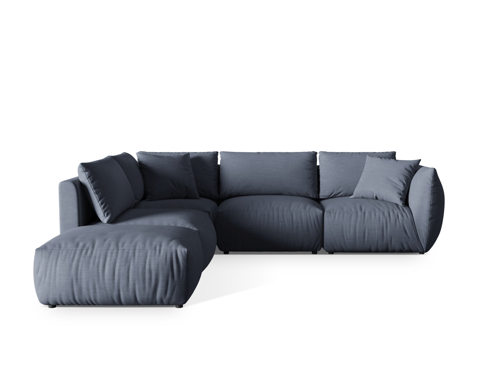 Chris Modulares Ecksofa links 4 Sitzer in Light Green-LINS präsentiert im Onlineshop von KAQTU Design AG. Ecksofa links ist von Micadoni