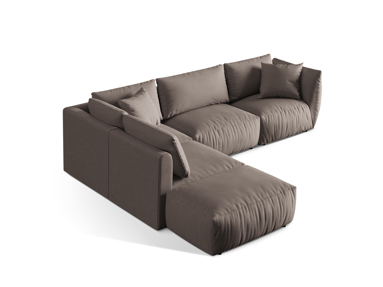 Erleben Sie das Chris Modulare Ecksofa links von Micadoni – ein stilvolles 4-Sitzer Sofa, das Komfort und modernes Design vereint.