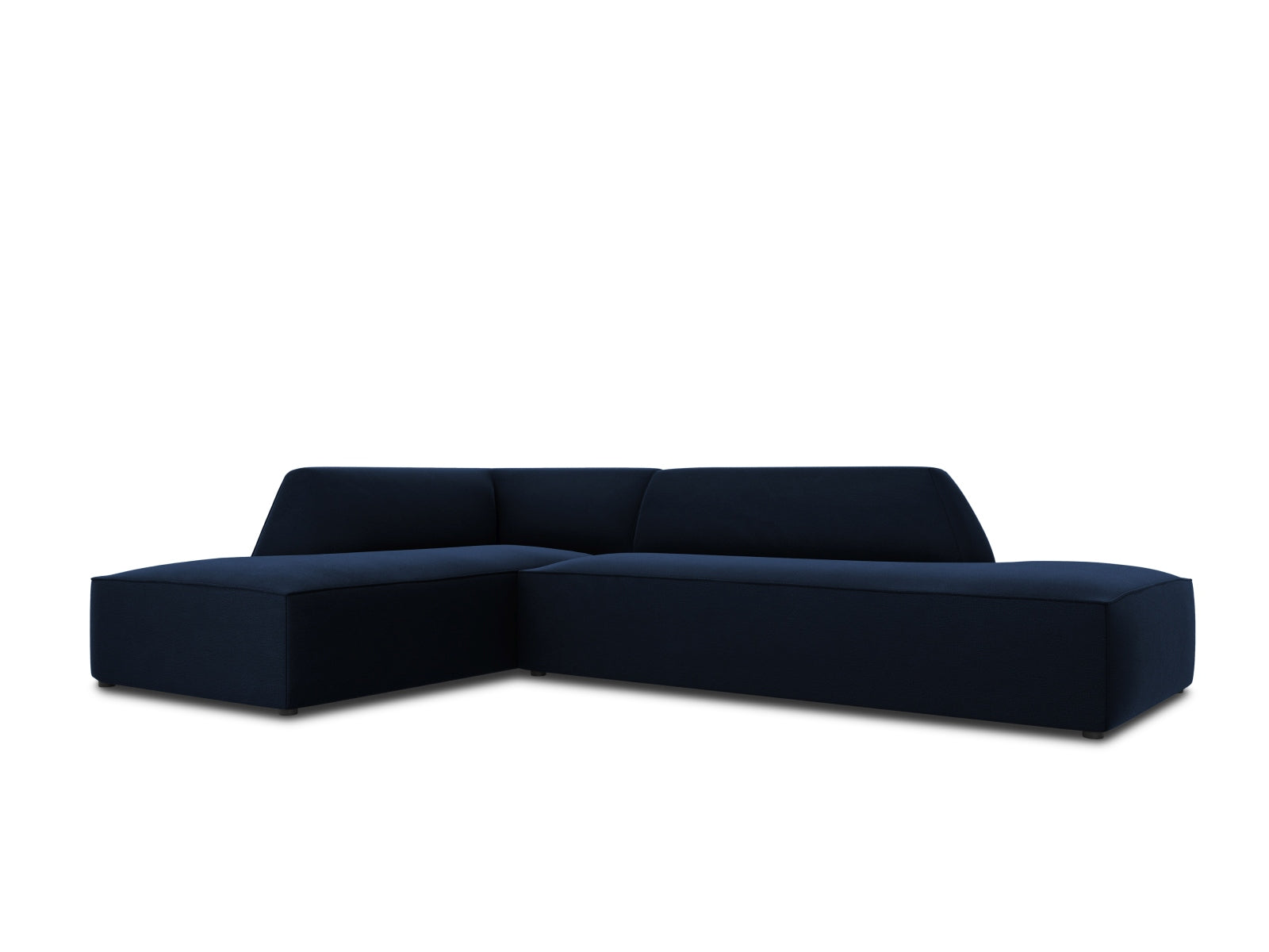 Ruby Velour modulares Ecksofa links 4 Sitzer in Royal Blue-Salvador präsentiert im Onlineshop von KAQTU Design AG. Ecksofa links ist von Micadoni