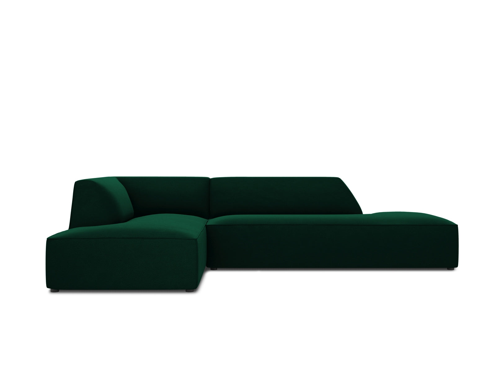 Ruby Velour modulares Ecksofa links 4 Sitzer in Bottle Green-Salvador präsentiert im Onlineshop von KAQTU Design AG. Ecksofa links ist von Micadoni