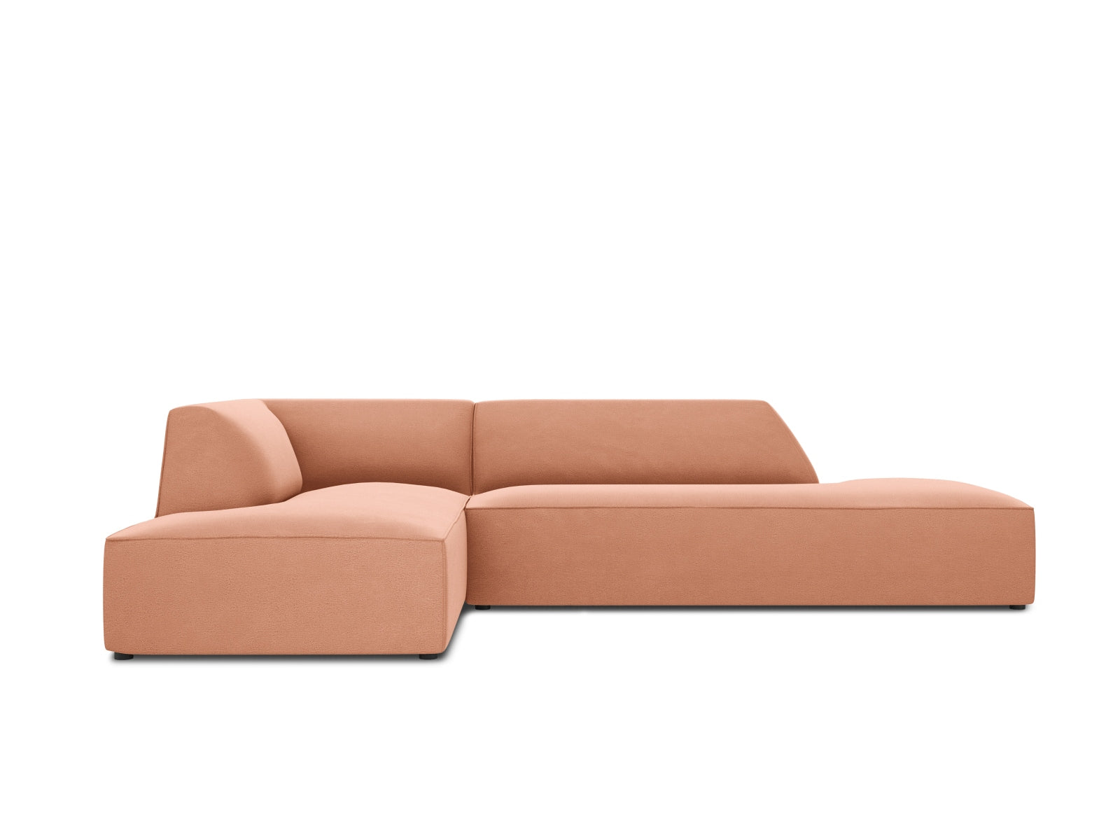 Ruby Velour modulares Ecksofa links 4 Sitzer in Pink-Salvador präsentiert im Onlineshop von KAQTU Design AG. Ecksofa links ist von Micadoni