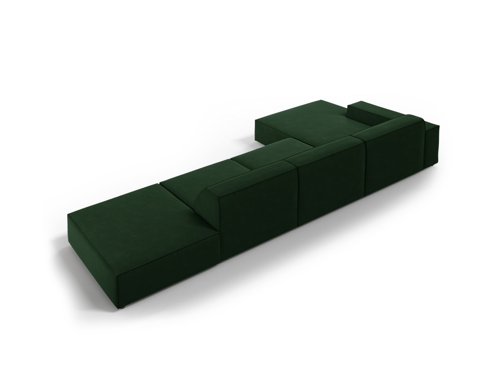 Erleben Sie das Jodie Velour Ecksofa links von Micadoni – ein luxuriöses 5-Sitzer Sofa, das modernes Design, hohen Komfort und individuelle Anpassungsmöglichkeiten bietet.