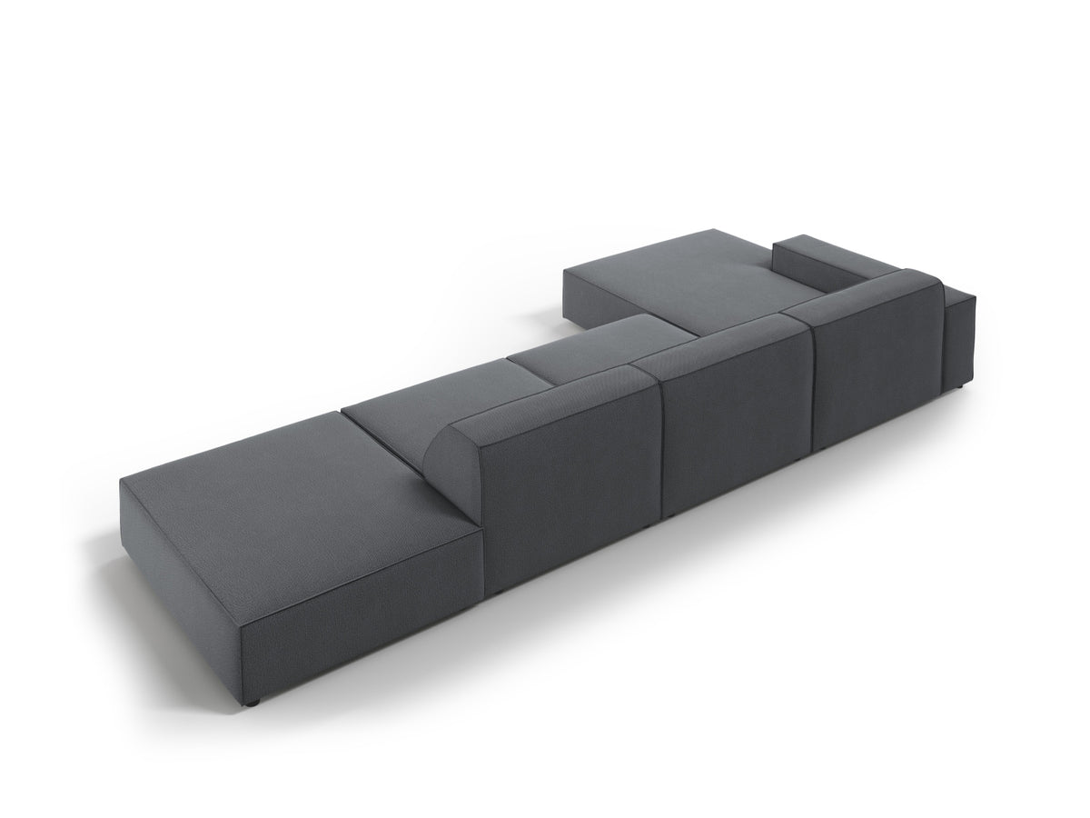Jodie Modulares Ecksofa links 5 Sitzer in Dark Grey-Megan präsentiert im Onlineshop von KAQTU Design AG. L-Sofa links ist von Micadoni