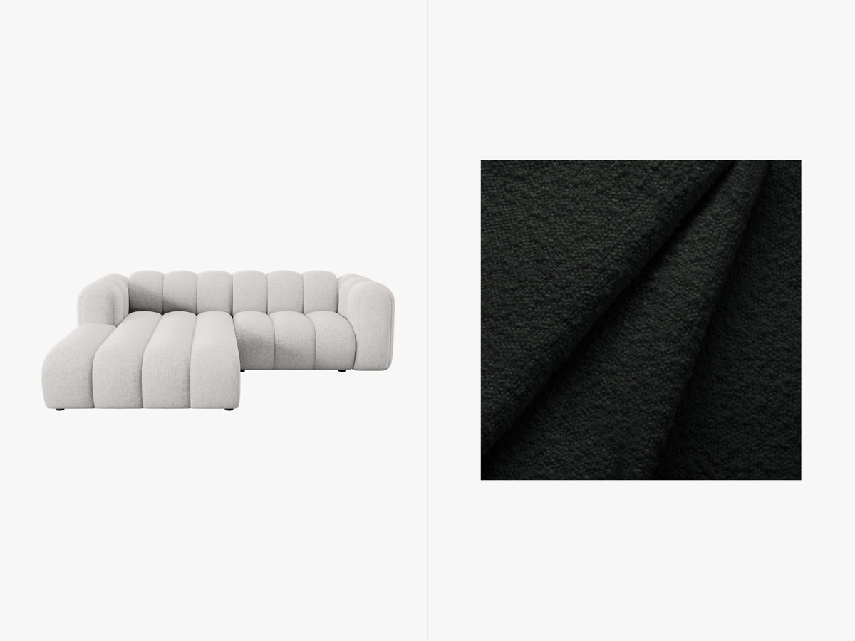 Lupine Modulares Ecksofa links 3 Sitzer in Black-Baloo präsentiert im Onlineshop von KAQTU Design AG. L-Sofa links ist von Micadoni