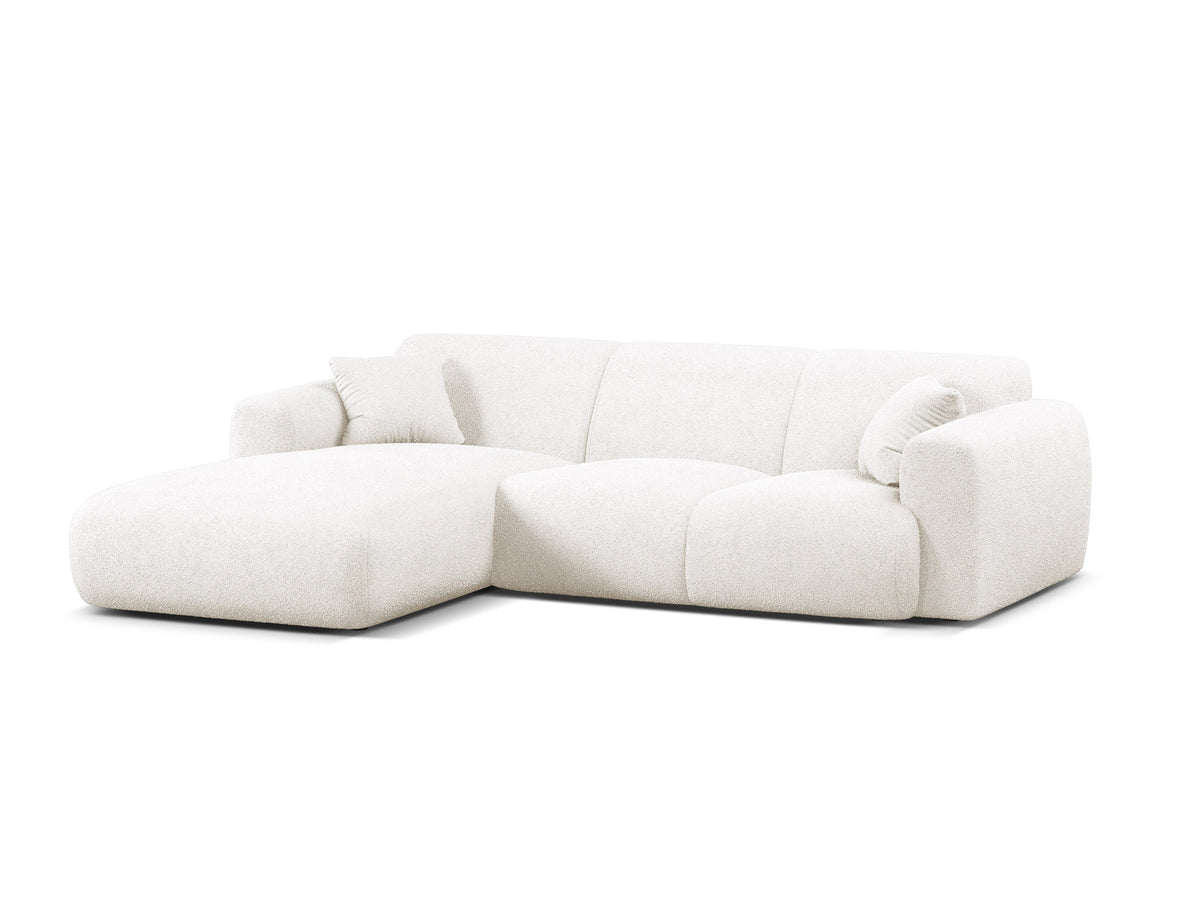 Molino Boucle Ecksofa links 4 Sitzer in White-Baloo präsentiert im Onlineshop von KAQTU Design AG. L-Sofa links ist von Micadoni