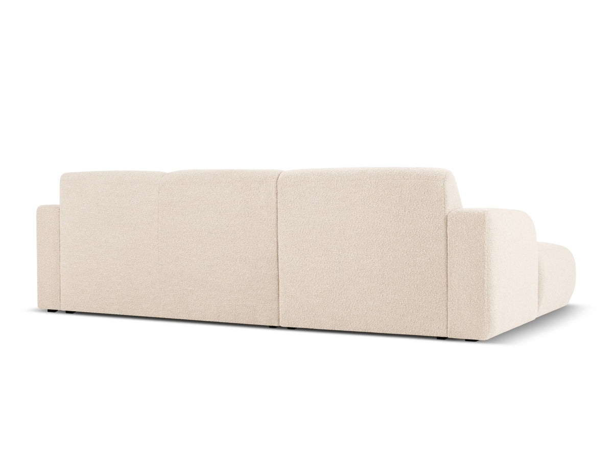Molino Boucle Ecksofa links 4 Sitzer in Beige-Baloo präsentiert im Onlineshop von KAQTU Design AG. L-Sofa links ist von Micadoni