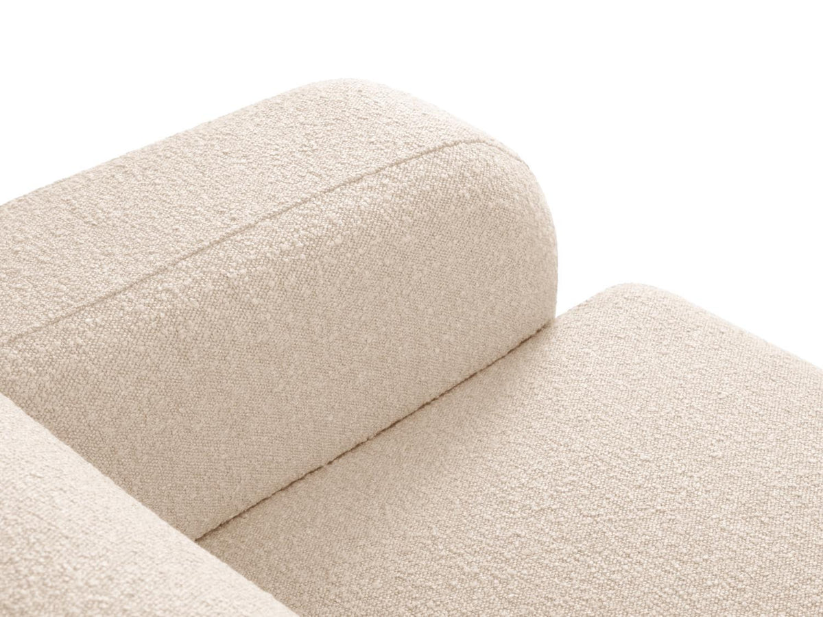 Molino Boucle Ecksofa links 4 Sitzer in Beige-Baloo präsentiert im Onlineshop von KAQTU Design AG. L-Sofa links ist von Micadoni