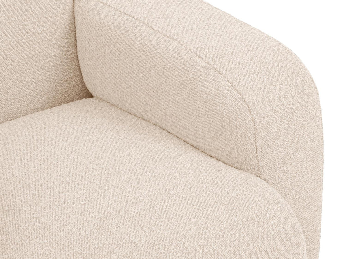 Molino Boucle Ecksofa links 4 Sitzer in Beige-Baloo präsentiert im Onlineshop von KAQTU Design AG. L-Sofa links ist von Micadoni