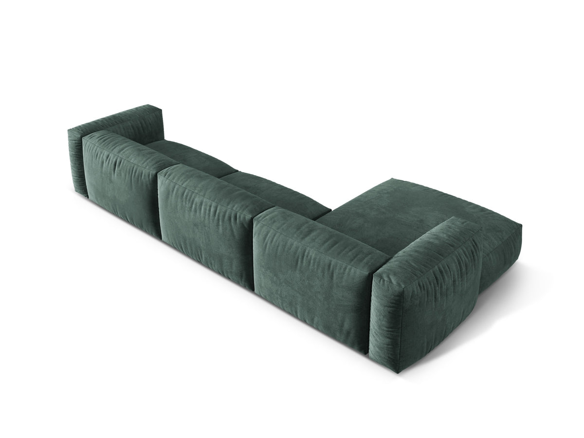 Martina Modulares Ecksofa links 3 Sitzer in Petrol-Vogue präsentiert im Onlineshop von KAQTU Design AG. L-Sofa links ist von Micadoni