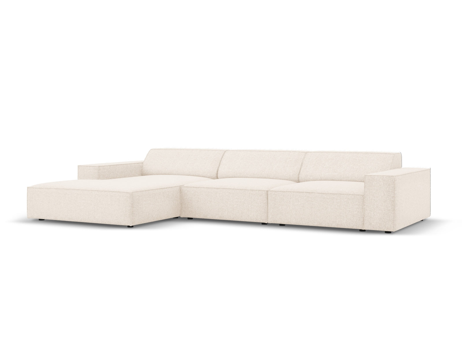 Entdecken Sie das Jodie Ecksofa links 4 Sitzer von Micadoni – stilvoll, modular und komfortabel für Ihr modernes Wohnzimmer.