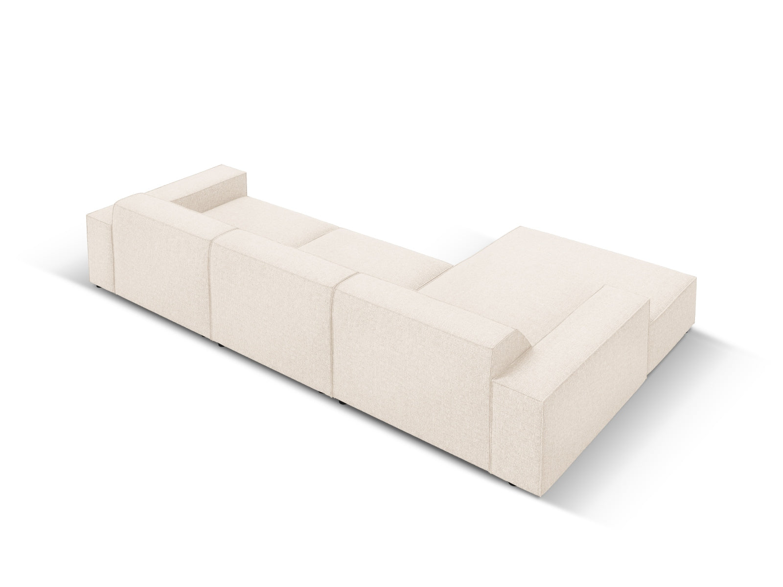Entdecken Sie das Jodie Ecksofa links 4 Sitzer von Micadoni – ein stilvolles, anpassbares Möbelstück, das höchsten Komfort und Eleganz vereint.