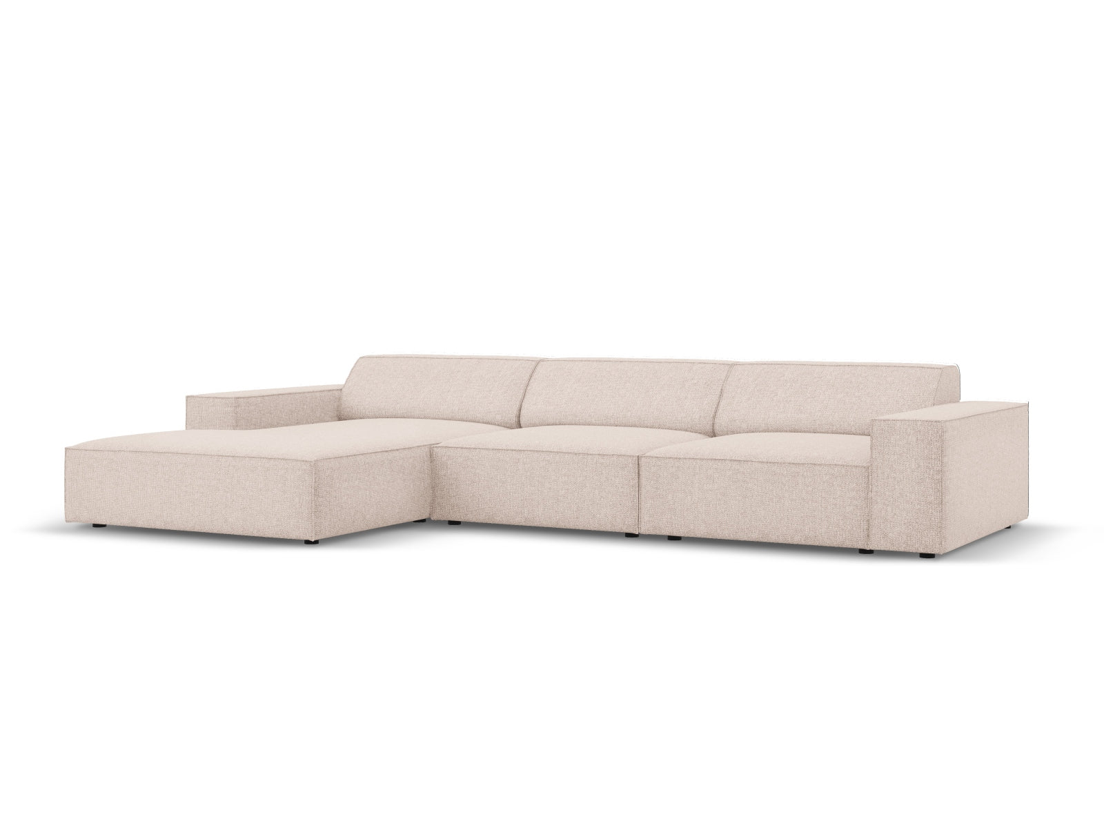 Entdecken Sie das Jodie Ecksofa links 4 Sitzer von Micadoni – stilvoll, modular und komfortabel für Ihr modernes Wohnzimmer.