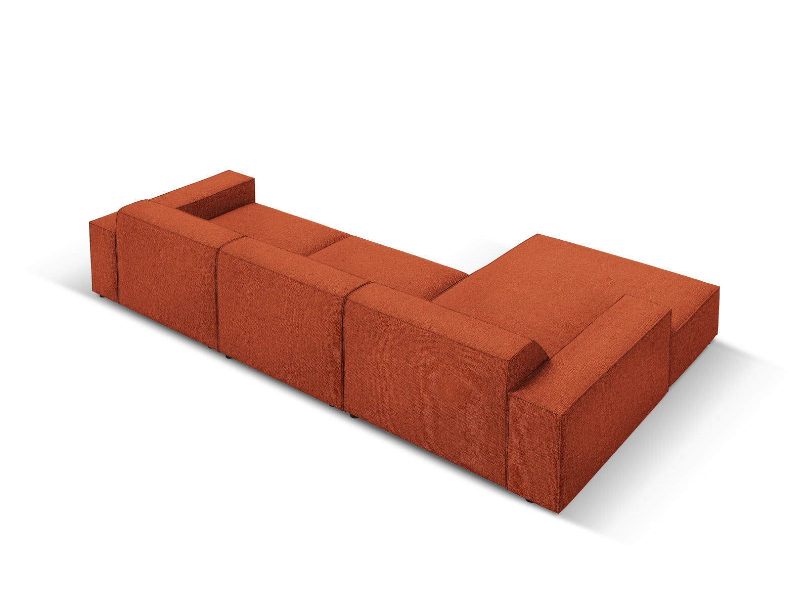 Entdecken Sie das Jodie Ecksofa links 4 Sitzer von Micadoni – ein stilvolles, anpassbares Möbelstück, das höchsten Komfort und Eleganz vereint.
