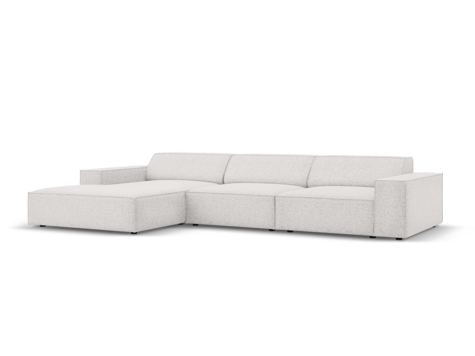 Entdecken Sie das Jodie Ecksofa links 4 Sitzer von Micadoni – stilvoll, modular und komfortabel für Ihr modernes Wohnzimmer.