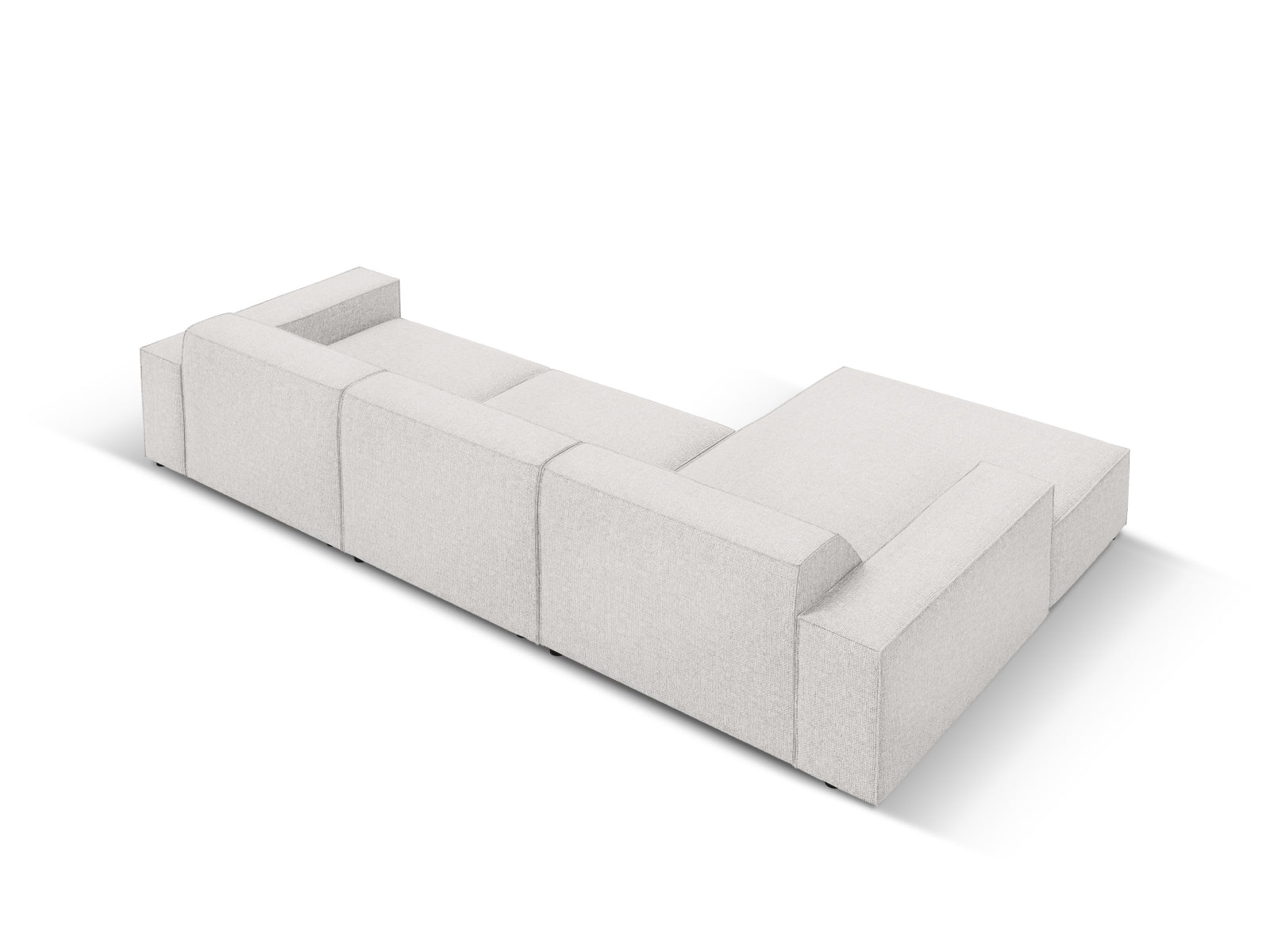 Entdecken Sie das Jodie Ecksofa links 4 Sitzer von Micadoni – ein stilvolles, anpassbares Möbelstück, das höchsten Komfort und Eleganz vereint.