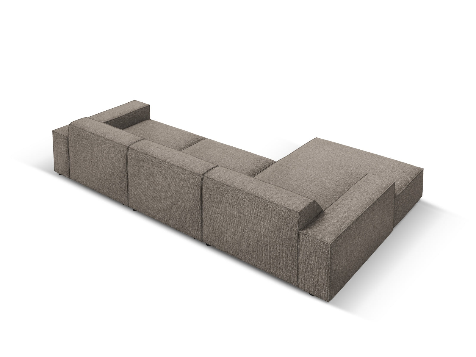 Entdecken Sie das Jodie Ecksofa links 4 Sitzer von Micadoni – ein stilvolles, anpassbares Möbelstück, das höchsten Komfort und Eleganz vereint.
