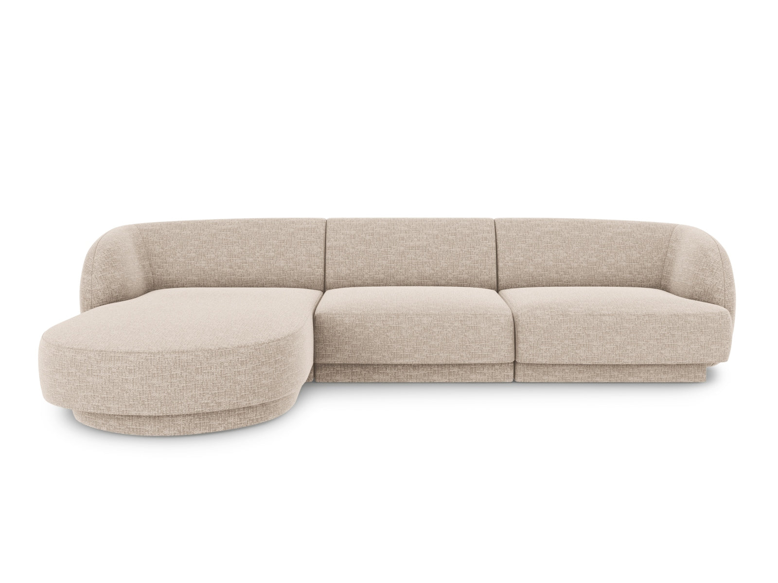 Miley Ecksofa links 4 Sitzer in Beige-Haga präsentiert im Onlineshop von KAQTU Design AG. Bettsofa links ist von Micadoni
