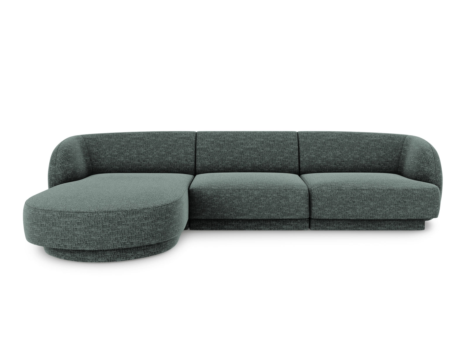 Miley Ecksofa links 4 Sitzer in Petrol-Haga präsentiert im Onlineshop von KAQTU Design AG. Bettsofa links ist von Micadoni