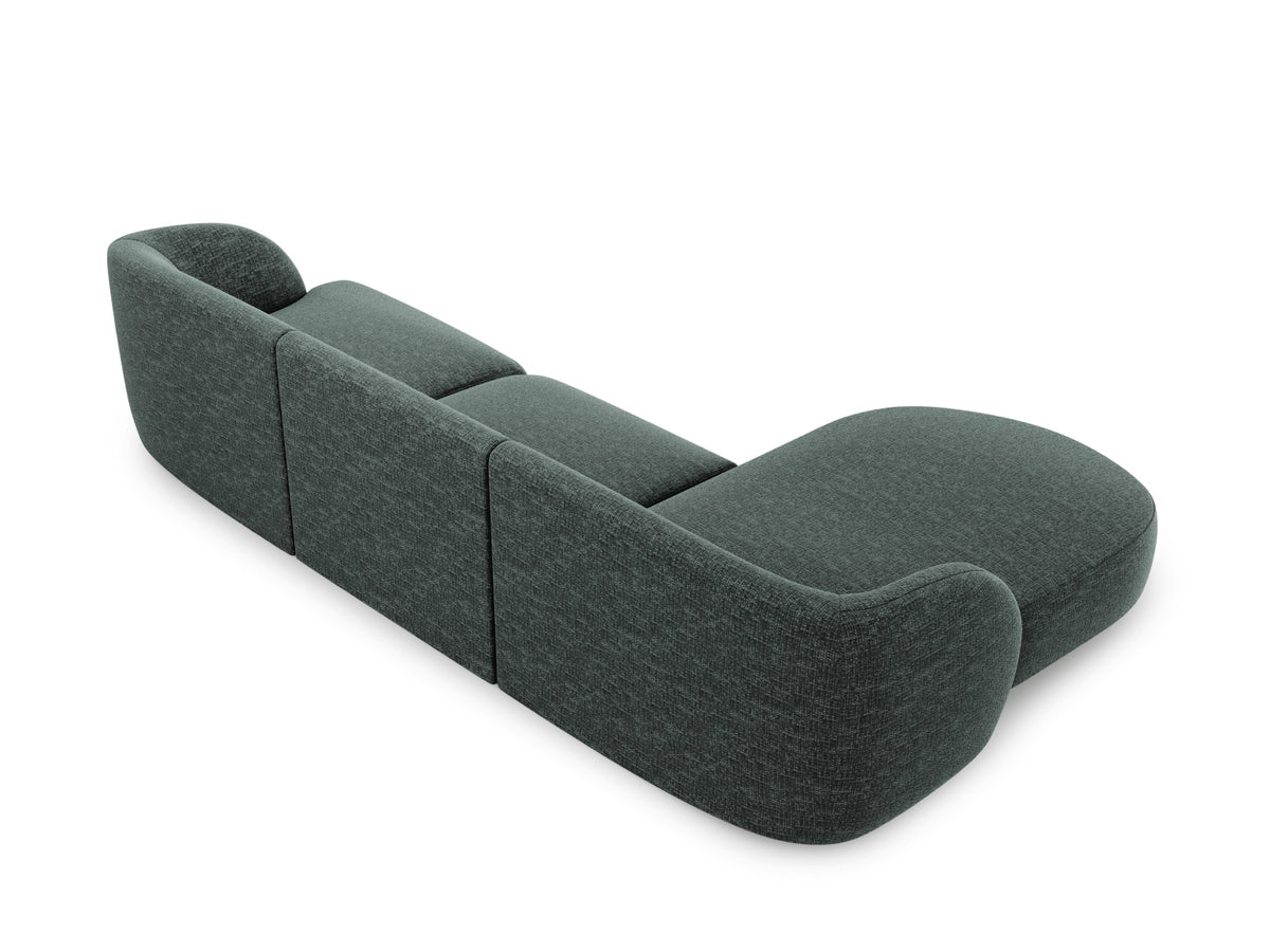 Miley Ecksofa links 4 Sitzer in Petrol-Haga präsentiert im Onlineshop von KAQTU Design AG. Bettsofa links ist von Micadoni